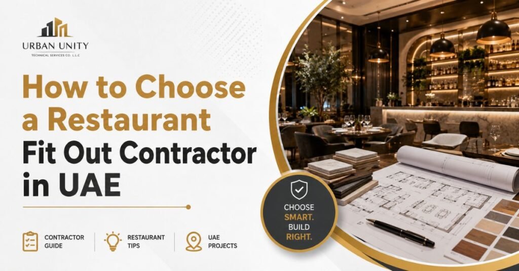 Restaurant fit out project completed by professional contractor in UAE