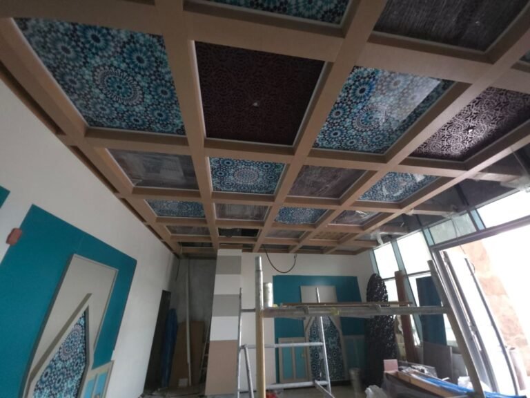 Gypsum ceiling and partition works for commercial interior fit-out in Dubai