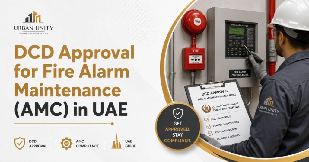 dcd approval for fire alarm maintenance