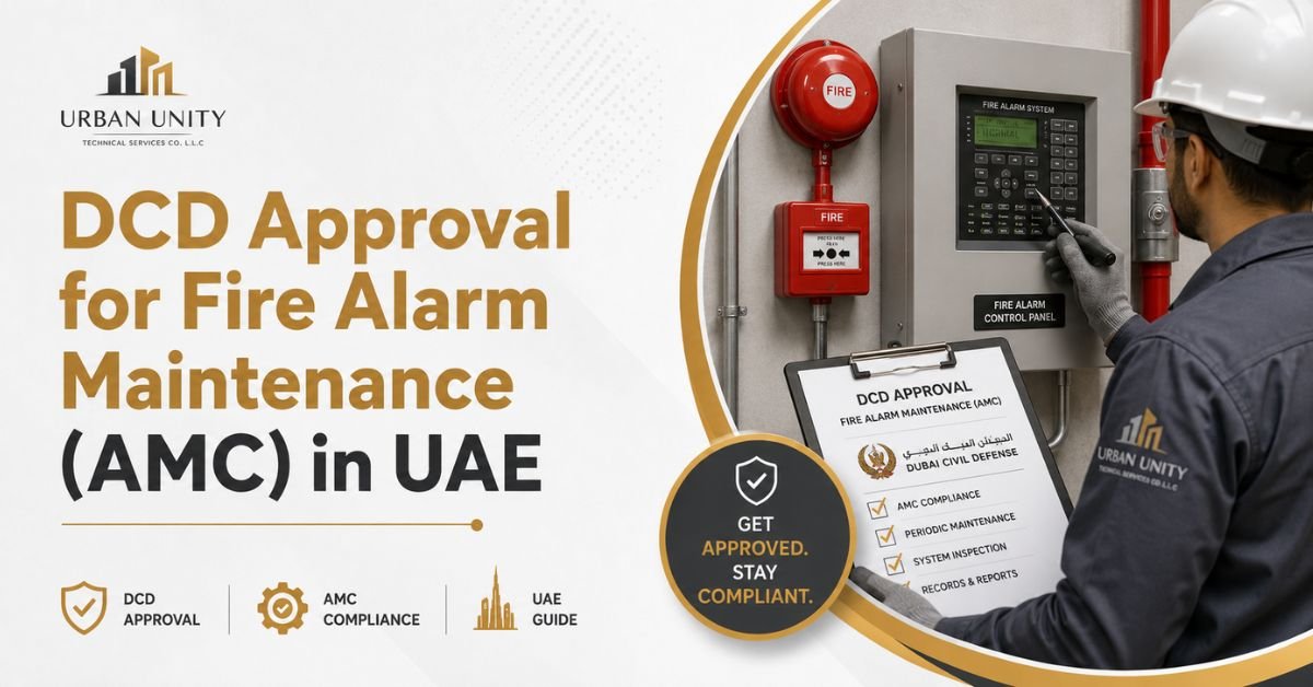 dcd approval for fire alarm maintenance