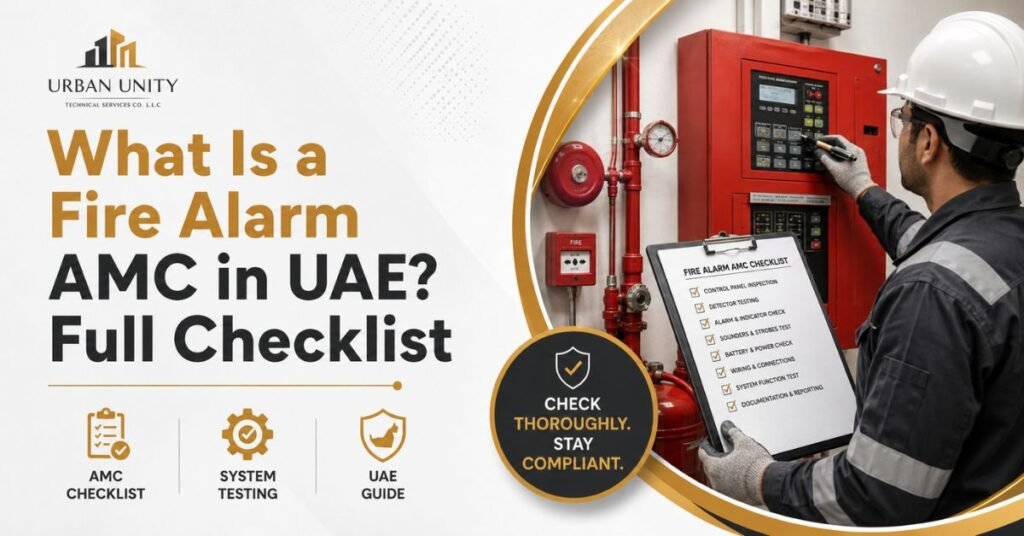 Fire alarm system maintenance for commercial buildings in UAE