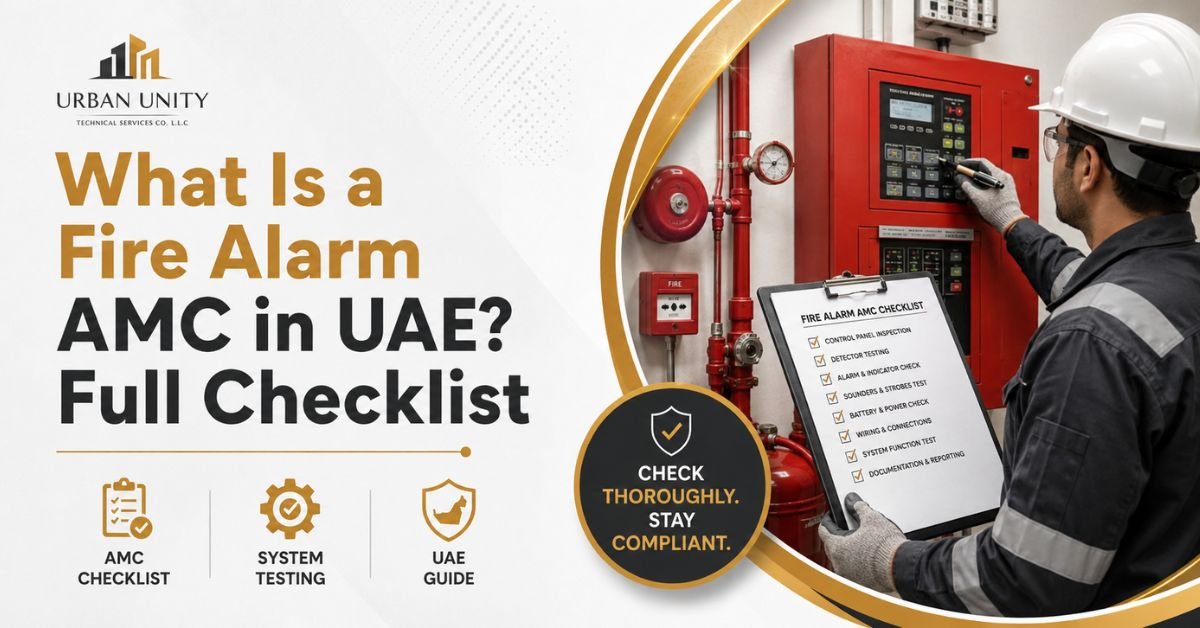 Fire alarm system maintenance for commercial buildings in UAE
