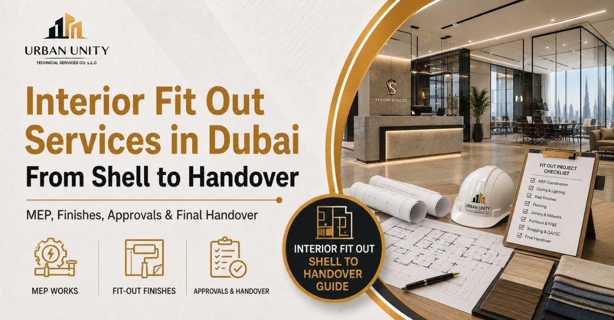 Interior fit out services in Dubai from shell to final handover