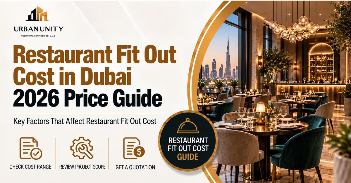 Restaurant fit out cost in Dubai 2026 with premium restaurant interior