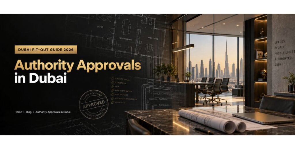 Authority approvals in Dubai for commercial fit-out projects